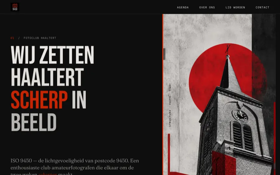Website van Fotoclub ISO 9450 uit Haaltert